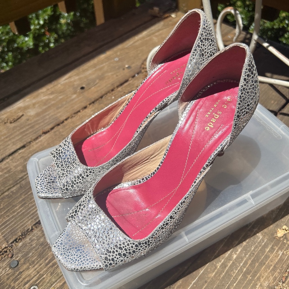 Kate Spade New York Lara Silver Dress Heels